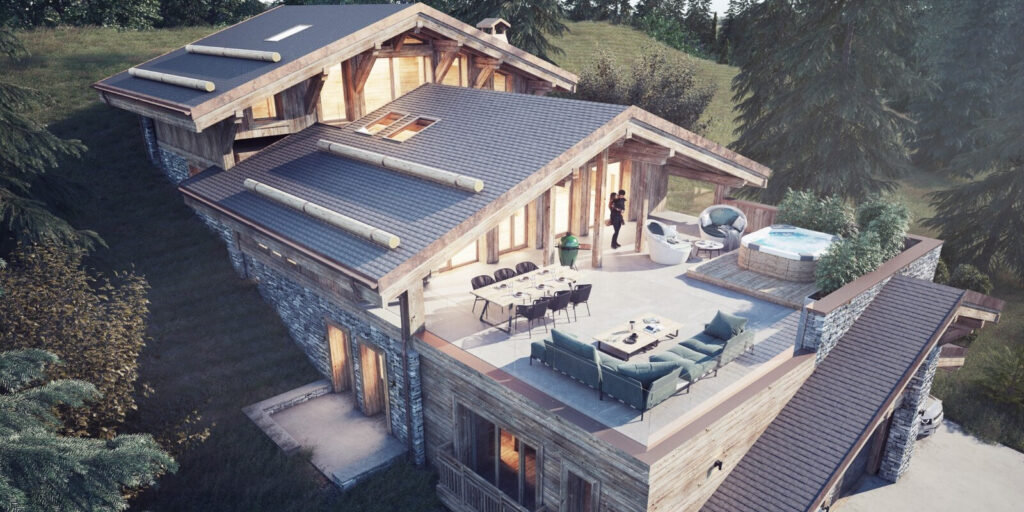 A Vendre, Chalet de 410 m2 sur un Terrain de 814 m2 aux Get – 10 pièces – 6 chambres – 6  – 410 m²