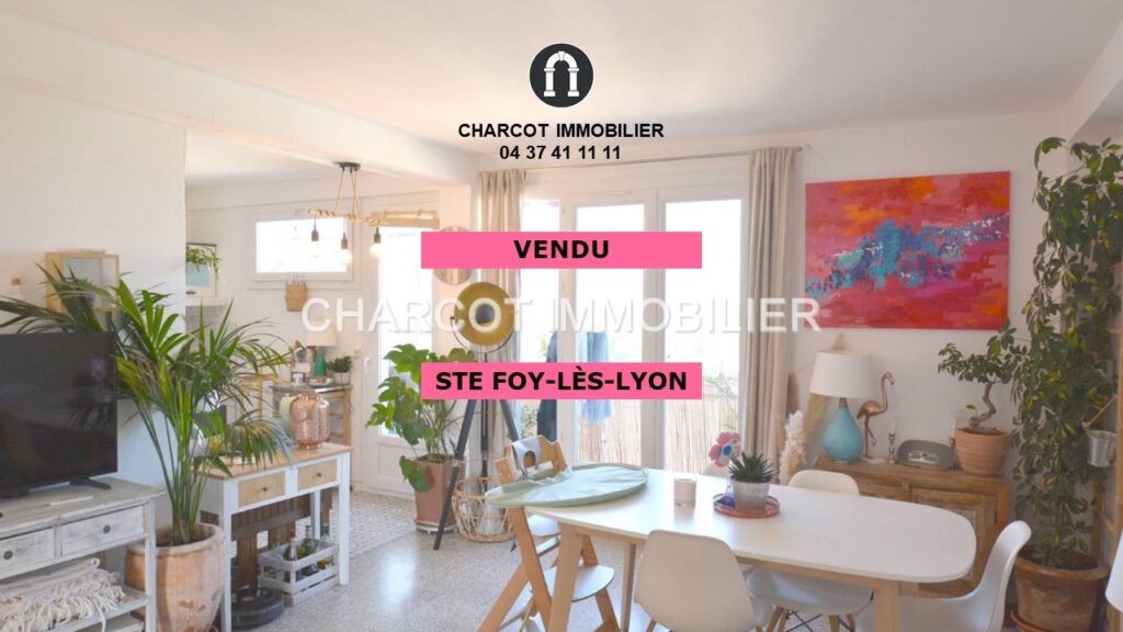 SAINTE FOY-LÈS-LYON (69110) – Vente APPARTEMENT type 3 – 56  – 2 pièces – 2 chambres – 6  – 56 m²