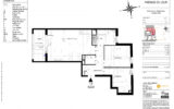 3 PIÈCES – 67.2 m2 – 1 Parking – 3 pièces – 2 chambres – 6  – 67.2 m²