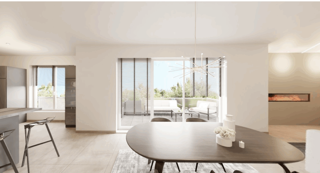 Programme Neuf La Roselière Strasbourg Robertsau – 4 pièces – 2 chambres – 6  – 88.09 m²