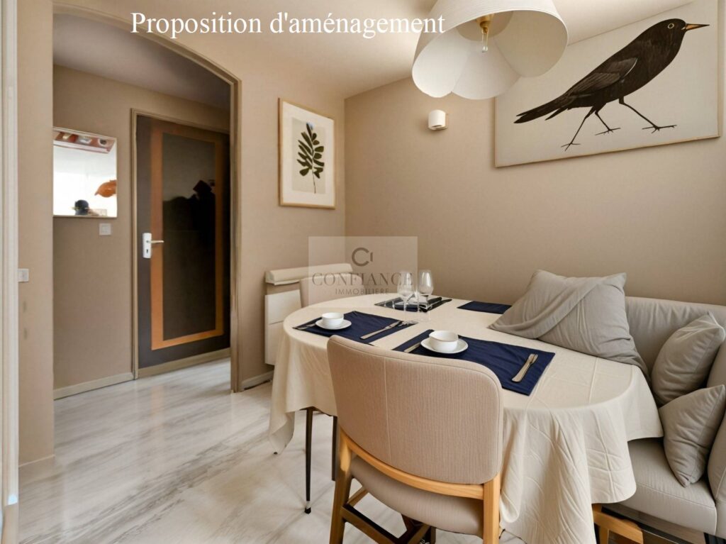 Appartement – 3 pièces – 2 chambres – 10  – 60 m²