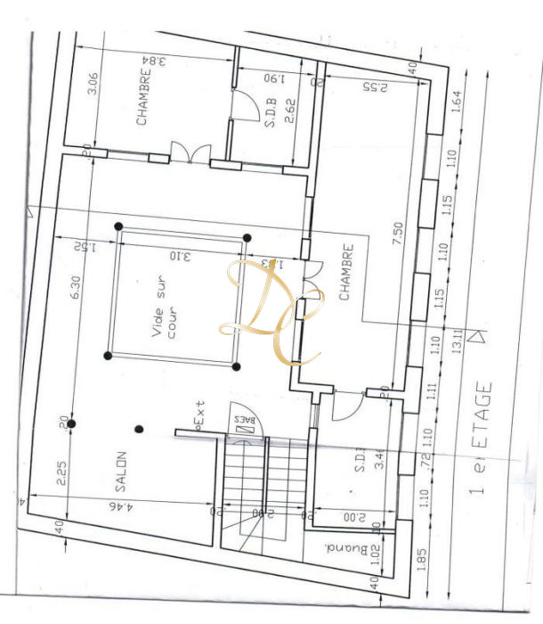 Riad titré El Jadida, proche mer – 10 pièces – 5 chambres – 345 m²