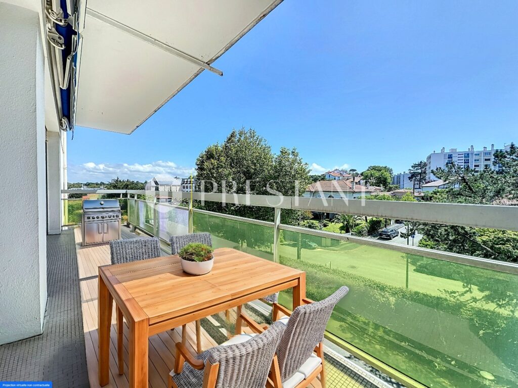 Appartement terrasse – 3 pièces – 2 chambres – 8  – 90 m²