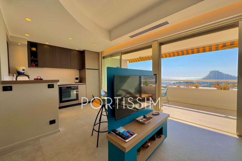 Deux pièces d’exception – Marina Baie des Anges   – 2 pièces – 1 chambre – 46.40 m²