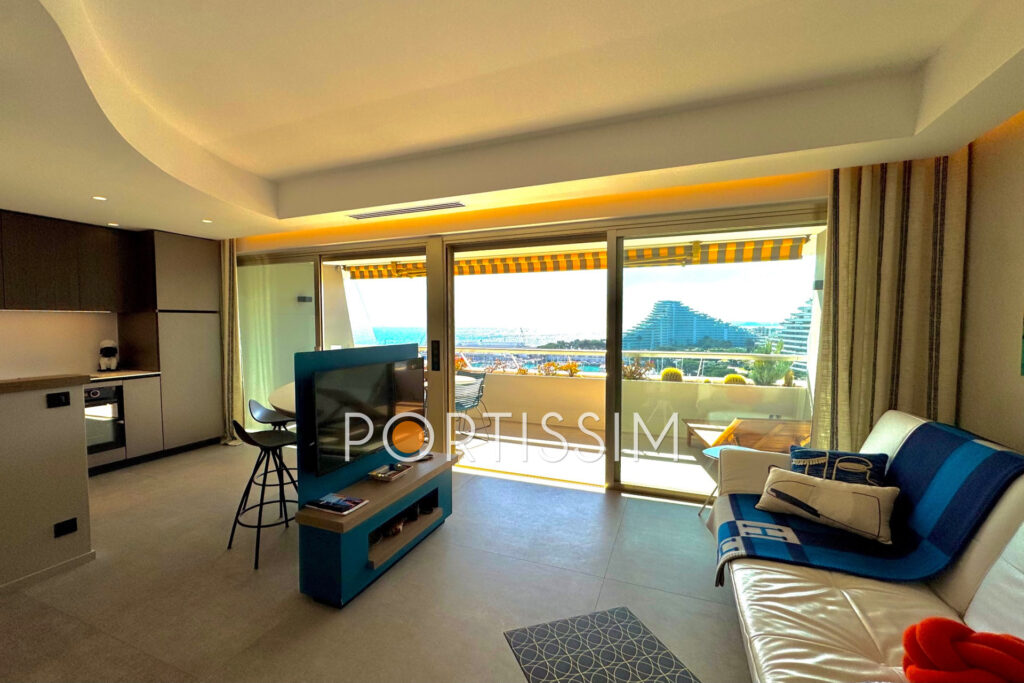 Deux pièces d’exception – Marina Baie des Anges   – 2 pièces – 1 chambre – 46.40 m²