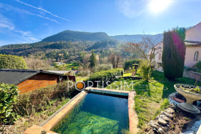 Tourrettes-Levens / villa individuelle au calme / jardin 4500m – 4 pièces – 3 chambres – 150.00 m²