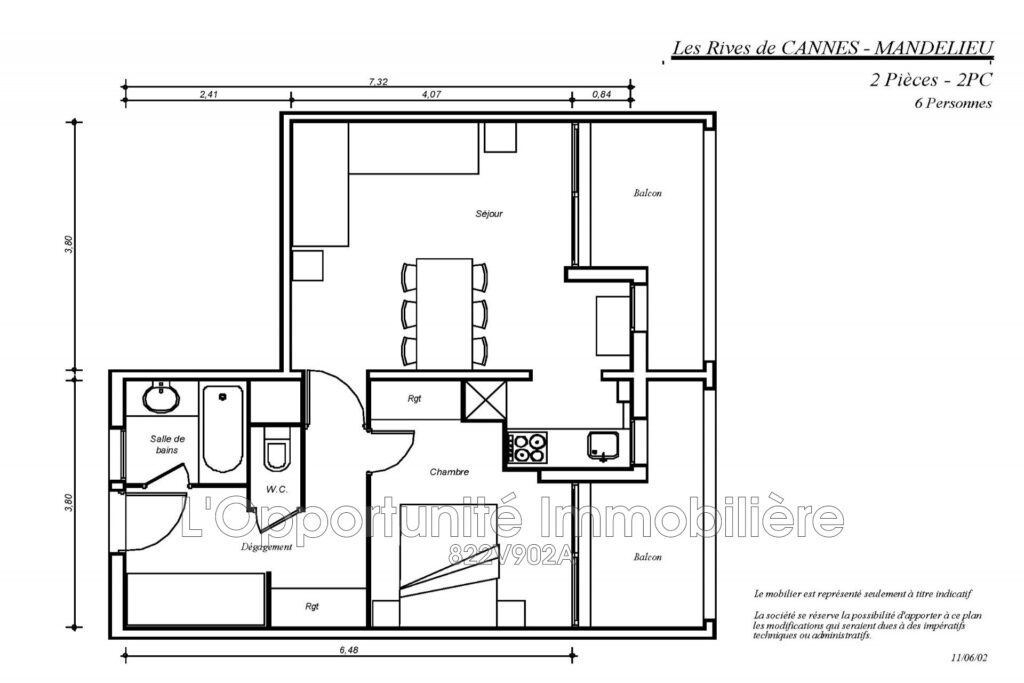 vente Idéal investisseur 2 Pièce(s) – 2 pièces – 1 chambre – 39.40 m²