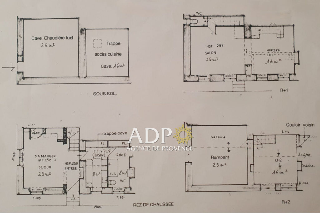 vente maison de village – NR pièces – 2 chambres – 85.00 m²