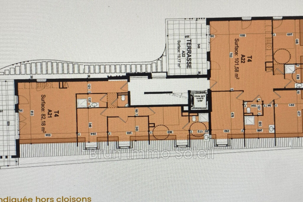 vente appartement 2 Pièce(s) – 2 pièces – 1 chambre – 47.65 m²