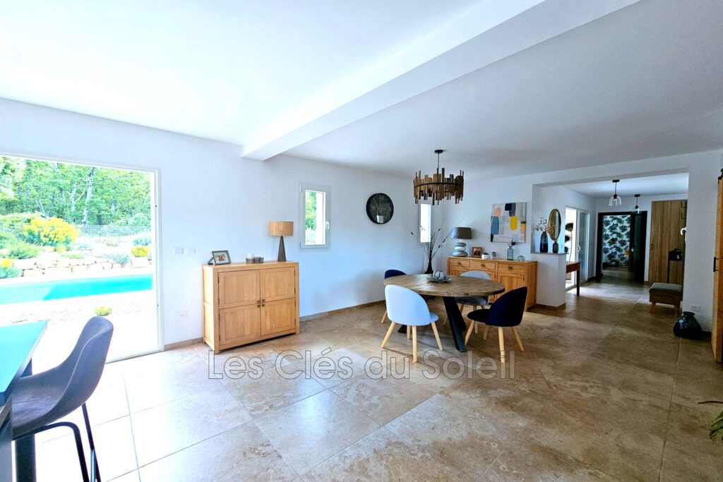 Villa contemporaine 2021  160 m²  Piscine  Vue château   F – 5 pièces – 3 chambres – 160.00 m²
