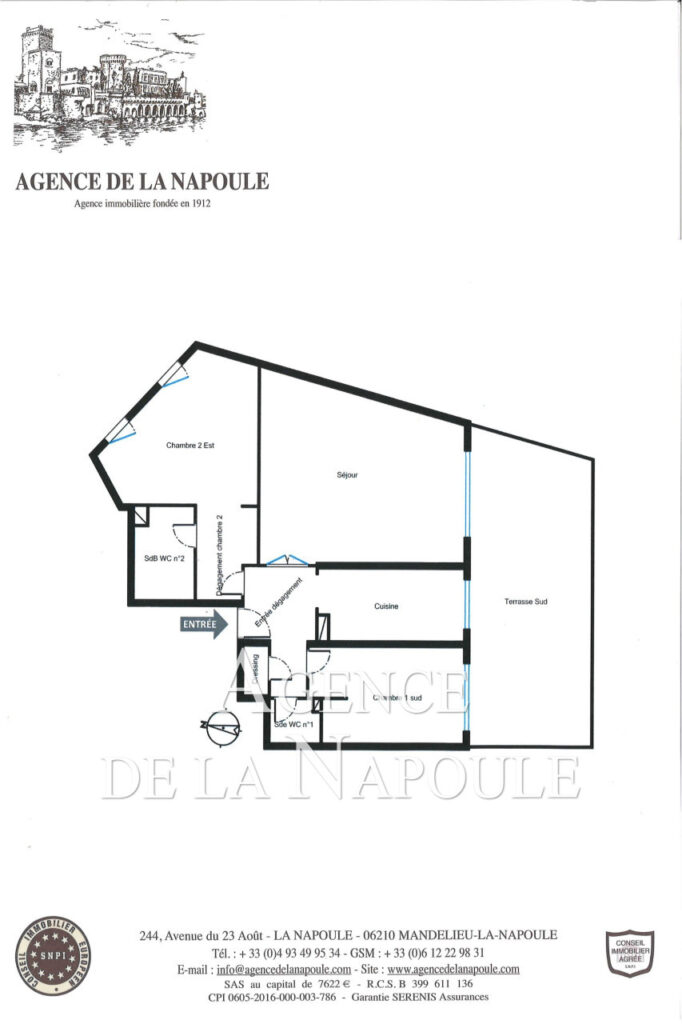 vente appartement 3 Pièce(s) – 3 pièces – 2 chambres – 74.95 m²