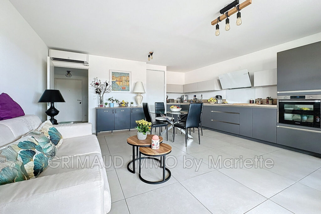 Appartement 3 pièces de standing avec terrasse, garage double  – 3 pièces – 2 chambres – 58.69 m²