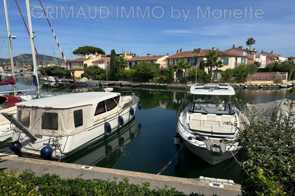 appartement avec terrasse, T2 vue canaux de port grimaud, gara – 2 pièces – 1 chambre – 36.20 m²