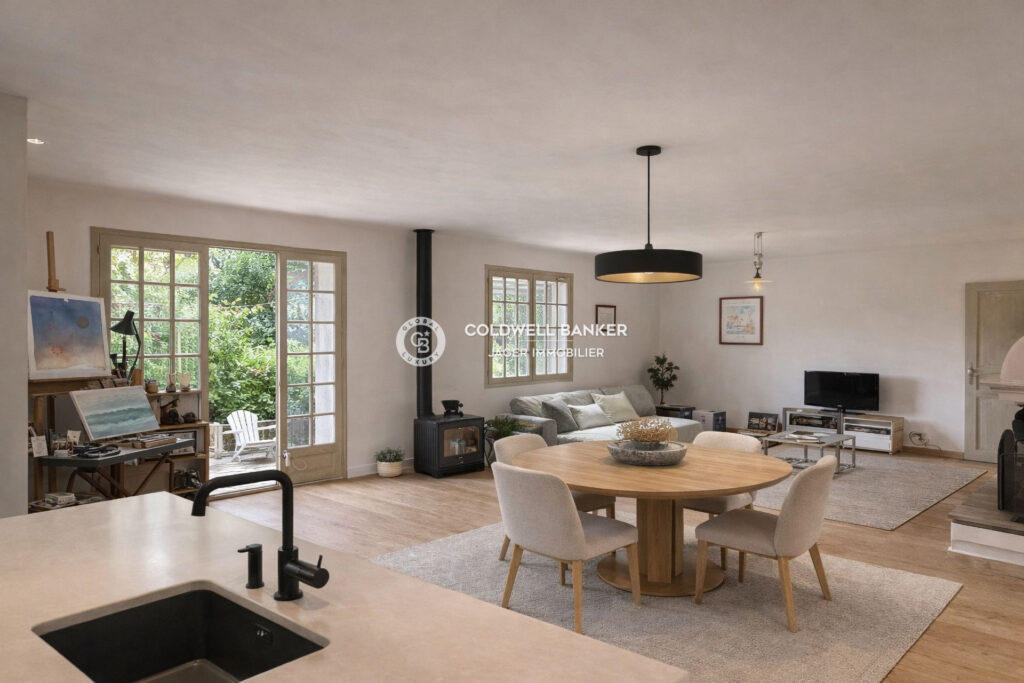 Maison de plain-pied  90 m²  Terrain 1 520 m²  Exposition S – 3 pièces – 2 chambres – 89.85 m²