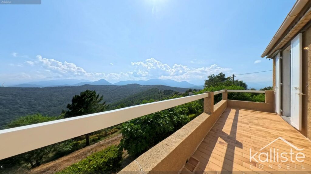 Antisanti – Maison individuelle avec grand terrain et vue dégagée – 5 pièces – 4 chambres – 87 m²