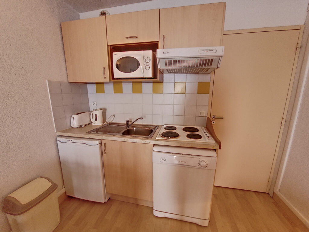 Appartement T2 avec balcon et parking couvert – 2 pièces – 1 chambre – 6  – 32.55 m²