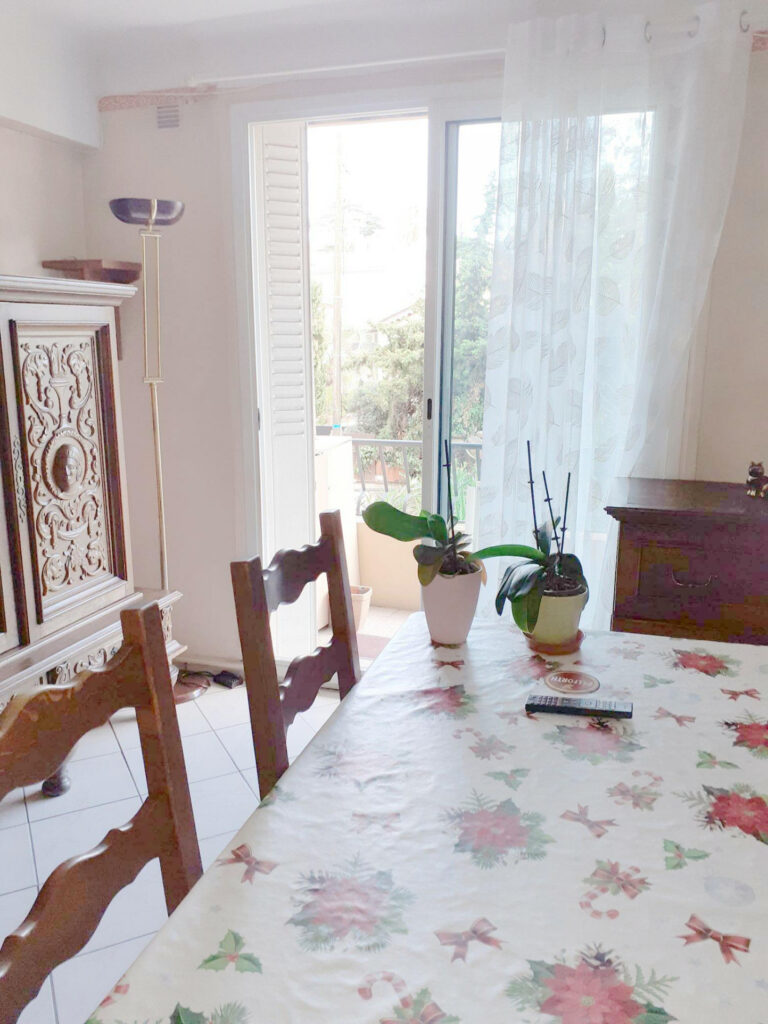 APPARTEMENT CANNES PROCHE BROUSAILLES – 3 pièces – 2 chambres – 6  – 56 m²