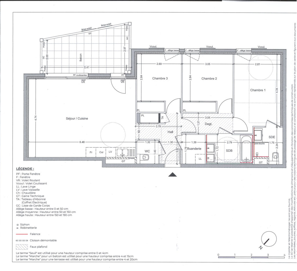 APPARTEMENT DE TYPE F4 + TERRASSE ARGELES SUR MER – 4 pièces – 3 chambres – 8  – 85.33 m²