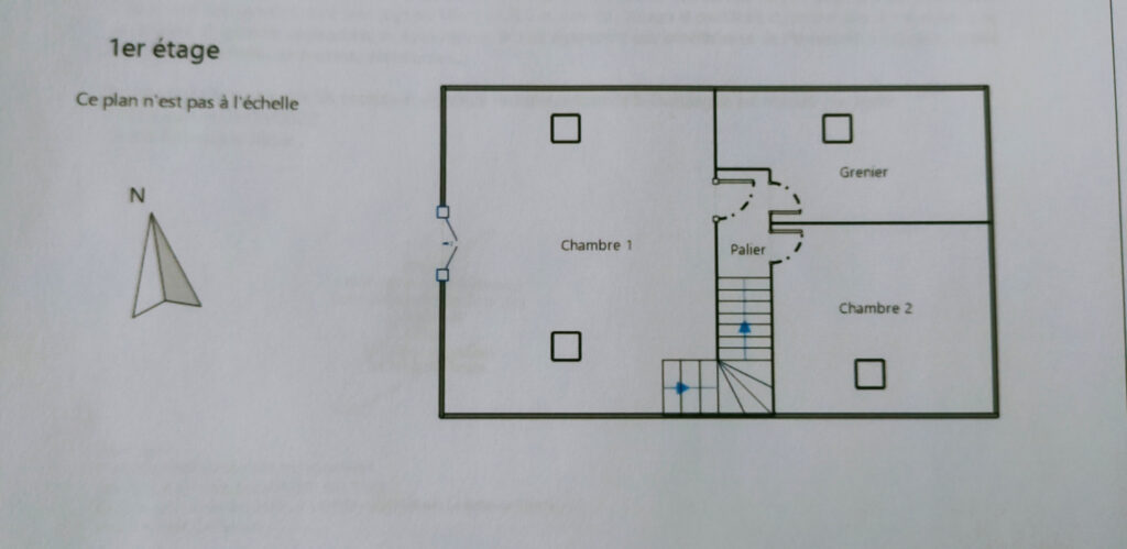 MAISON DE CONSTRUCTION TRADITIONNELLE EDIFIEE SUR UN TERRAIN – 5 pièces – 3 chambres – 6  – 77.31 m²