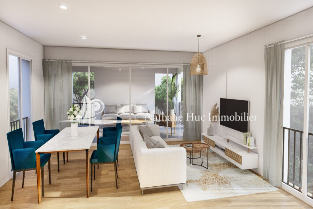 vente appartement 2 Pièce(s) – 2 pièces – 1 chambre – 43.80 m²