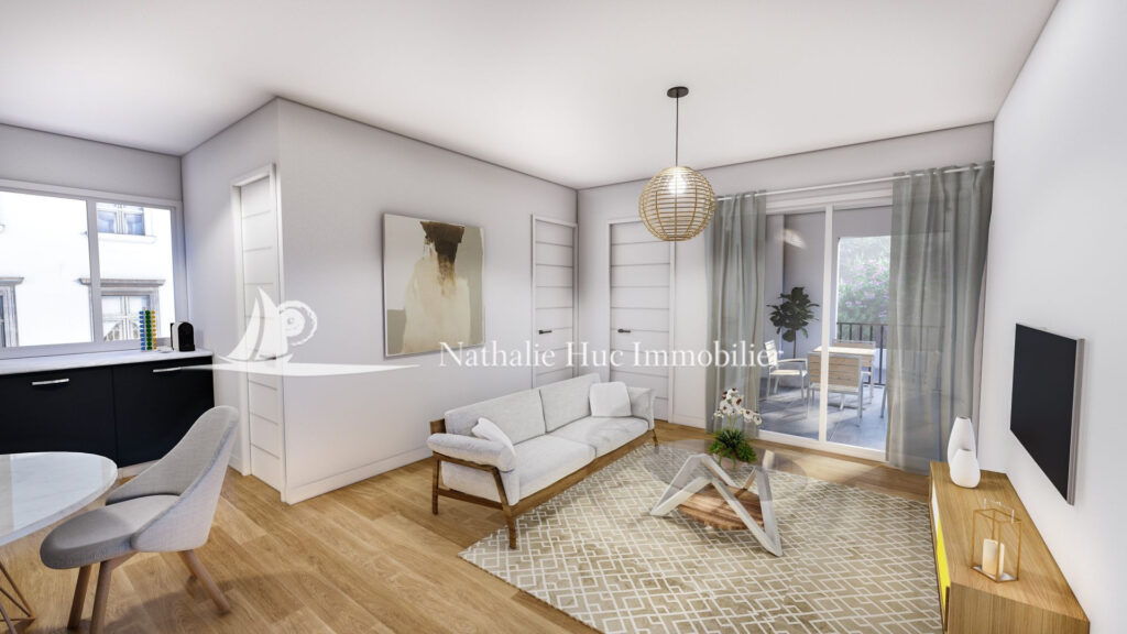 vente appartement 2 Pièce(s) – 2 pièces – 1 chambre – 44.69 m²