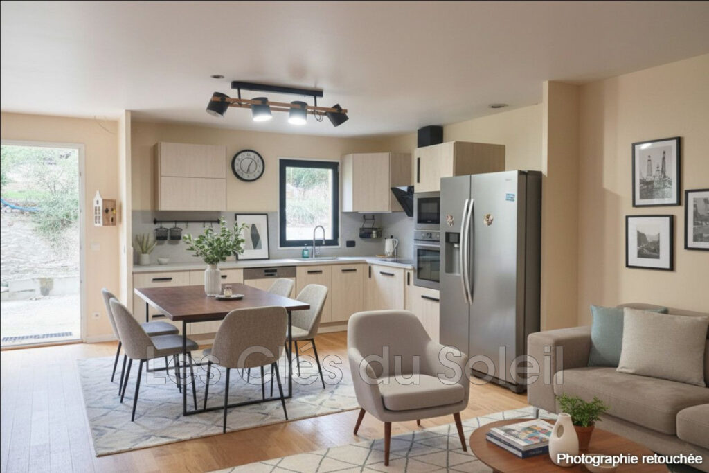 Maison lumineuse + espace pro/studio  À découvrir vite !  Séj – 4 pièces – 3 chambres – 89.38 m²