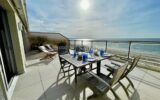 La Baule, Triangle d’Or . Appartement traversant face mer avec terrasses ; – 4 pièces – 3 chambres – NR  – 99 m²