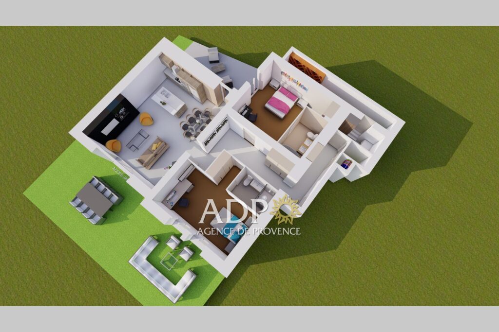 Appartement de Prestige aux portes de la Capitale des Parfums – 3 pièces – 2 chambres – 111.00 m²