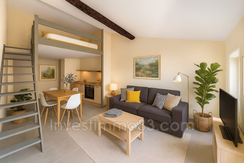 Au c½ur de PERTUIS, proche de toutes les commodités, dans un e – 2 pièces – 1 chambre – 49.59 m²