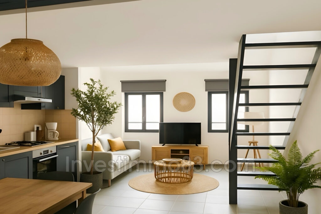 Au c½ur de PERTUIS, proche de toutes les commodités, dans un e – 2 pièces – 1 chambre – 49.59 m²