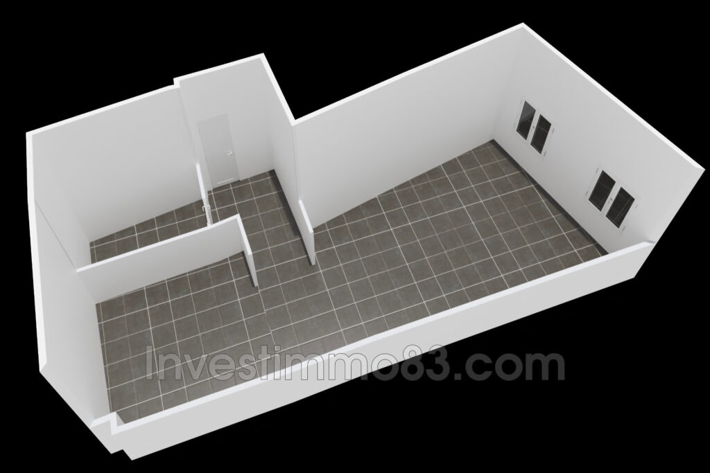 Au c½ur de PERTUIS, proche de toutes les commodités, dans un e – 2 pièces – 1 chambre – 49.59 m²