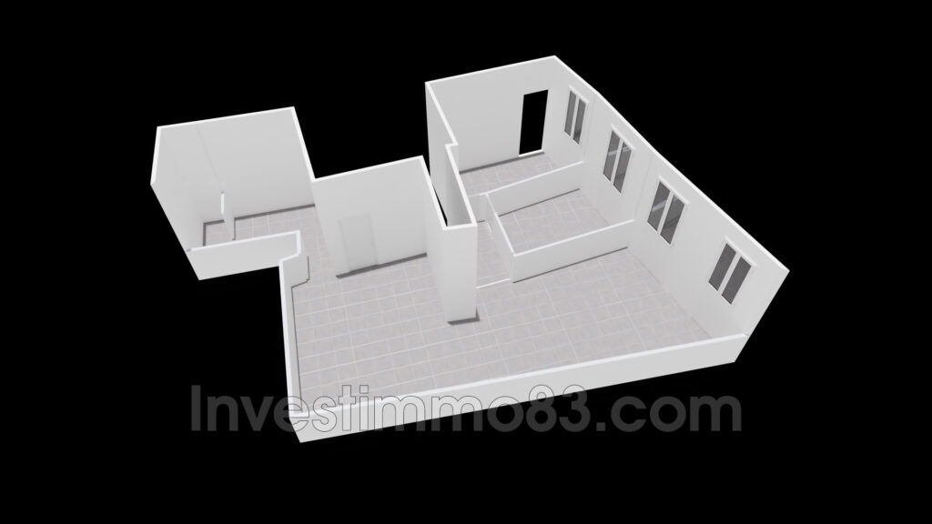 Au c½ur de PERTUIS, proche de toutes les commodités, dans un e – 4 pièces – 2 chambres – 71.22 m²