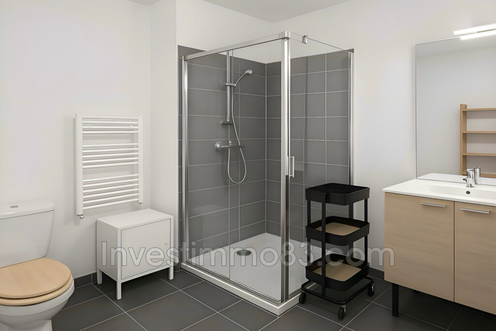 Dans un quartier recherché et calme, bel appartement de type 2 – 2 pièces – 1 chambre – 47.00 m²