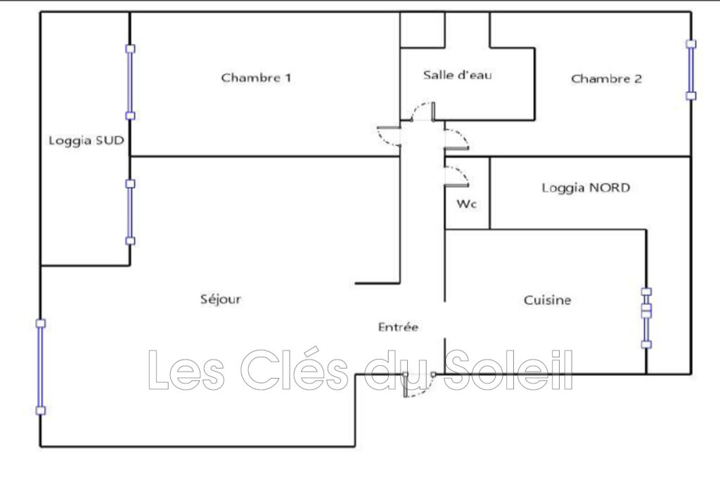 BRIGNOLES 83170  AU SEIN DE LA RESIDENCE SECURISEE DE ST LAZAR – 3 pièces – 2 chambres – 65.00 m²