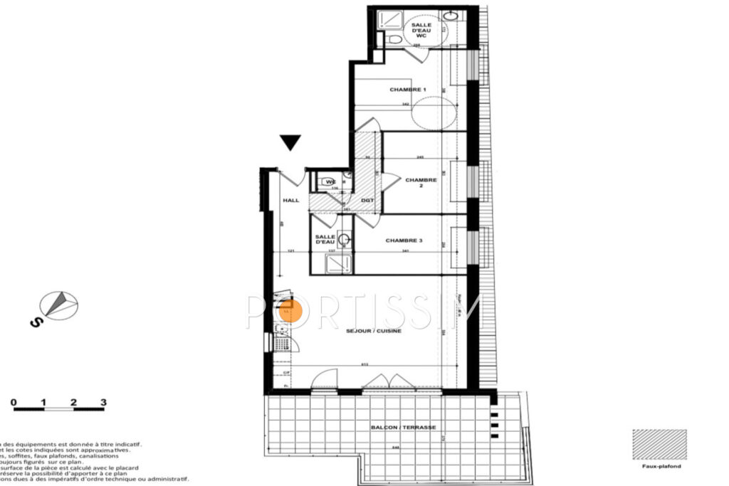 vente appartement 4 Pièce(s) – 4 pièces – 3 chambres – 79.50 m²