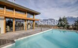 Grande maison contemporaine en structure bois avec vue lac et montagnes à Sevrier – 7 pièces – 5 chambres – 273 m²