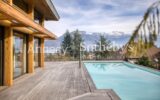 Grande maison contemporaine en structure bois avec vue lac et montagnes à Sevrier – 7 pièces – 5 chambres – 273 m²