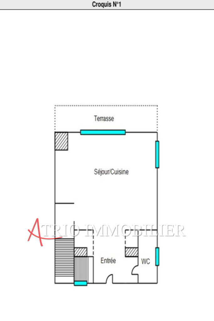 location duplex 3 Pièce(s) – 3 pièces – 2 chambres – 62.58 m²