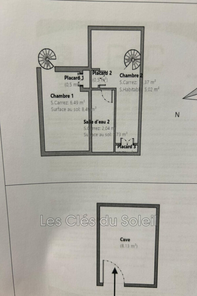 vente appartement 3 Pièce(s) – 3 pièces – 2 chambres – 62.51 m²
