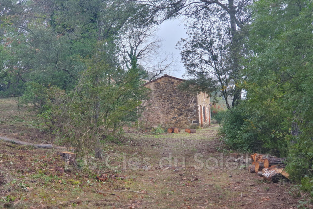 Maison en pierre d’environ 55 m² sur 1 548 m² de terrain, situ – 3 pièces – 2 chambres – 55.09 m²