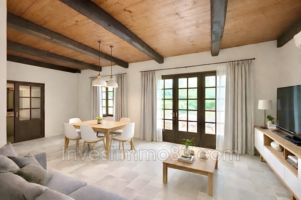 En pleine campagne de COTIGNAC, dans un environnement calme et – 3 pièces – 2 chambres – 75.00 m²