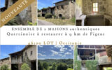 Belle ensemble de 2 maisons authentiques Quercinoise à resta – 2 pièces – 5 chambres – 120 m²