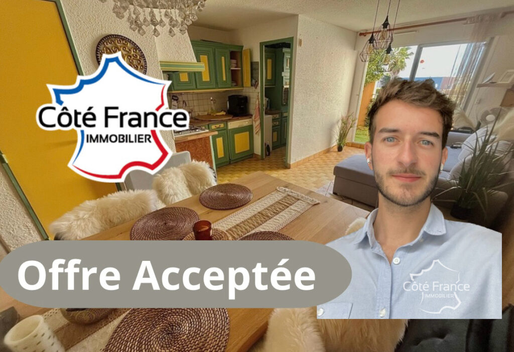 Spacieux appartement avec terrasse et parking proche falaise – 2 pièces – 1 chambre – 30 m²