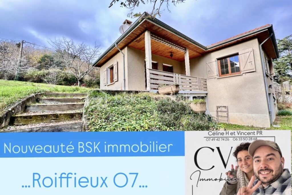 VILLA AVEC SOUS-SOL COMPLET SUR 2 510 m² DE TERRAIN CONSTRUCTIBLE – 4 pièces – 3 chambres – 103 m²