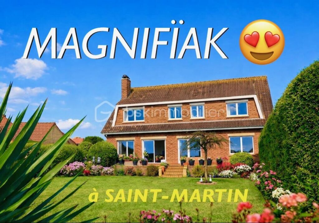 SA MAJESTE SCINTILLE à SAINT-MARTIN-BOULOGNE – 7 pièces – 5 chambres – 230 m²