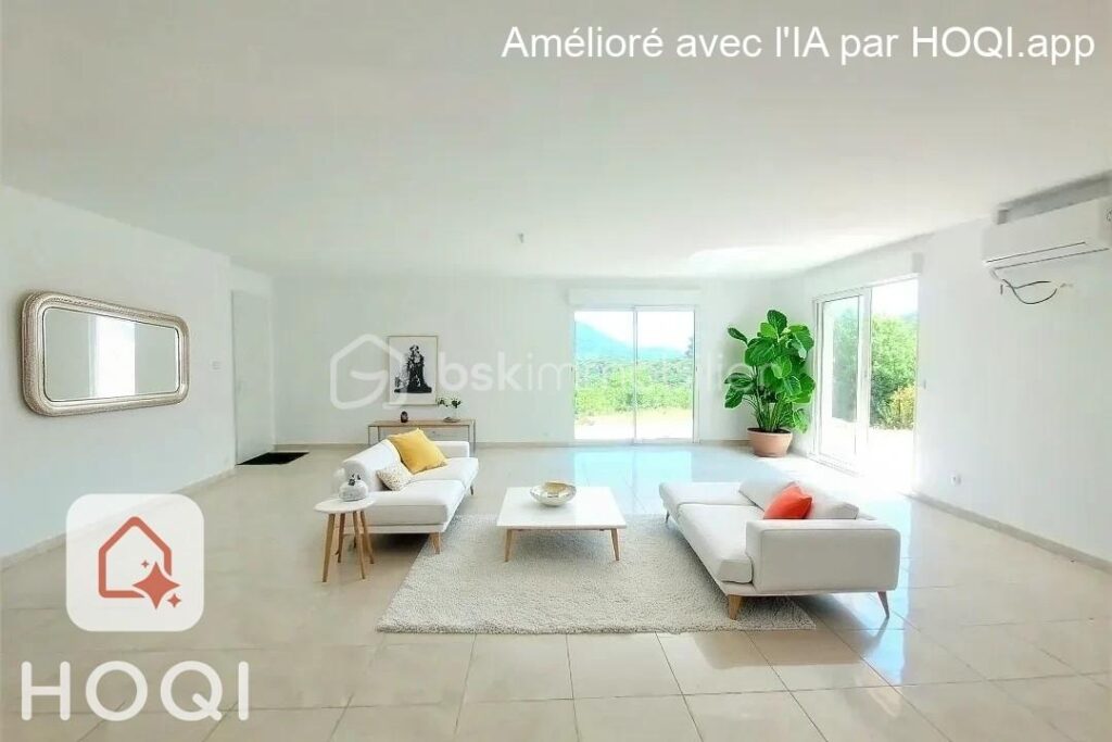 VILLA NEUVE PLAIN PIED, GRAND GARAGE ET VUE MAGNIFIQUE – 5 pièces – 3 chambres – 100 m²