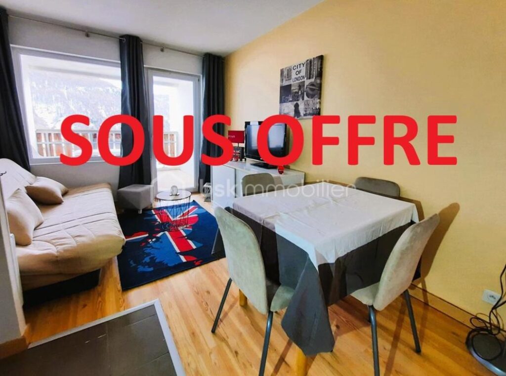 APPARTEMENT T2 SKI AUX PIEDS À LA FOUX D’ALLOS – ESPACE LUMIÈRE – 2 pièces – 1 chambre – 28 m²
