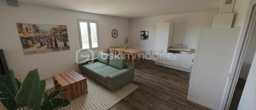 SAINT MARTIN D’ARDECHE / APPARTEMENT 38 m² / PLATEAU BRUT OU CLE EN MAIN – 2 pièces – 1 chambre – 38 m²