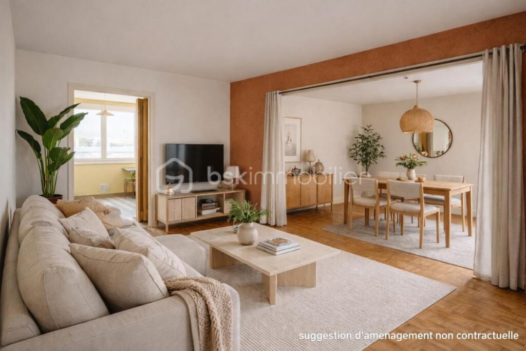 Idéal 1er achat – 3 pièces – 1 chambre – 54 m²