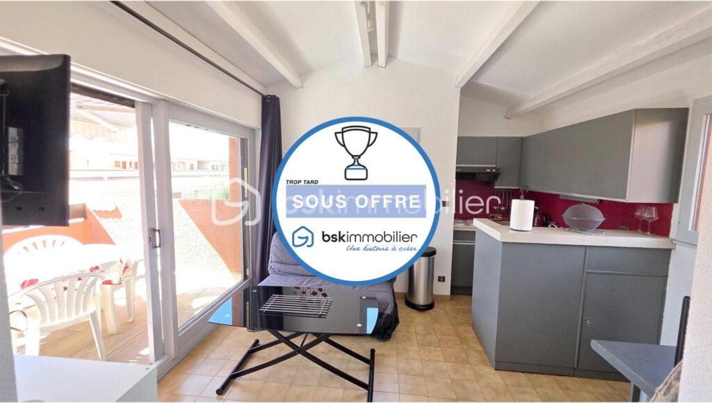 EXCLUSIVITÉ – 2 pièces naturiste vue dégagée à Leucate (11) – 2 pièces – 1 chambre – 25 m²